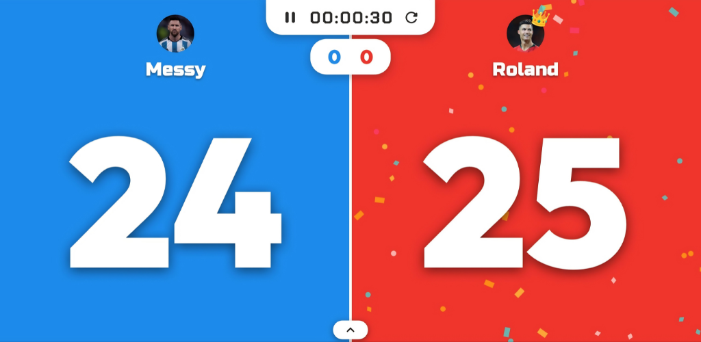 Scoreboard App Live Homepage Screenshot